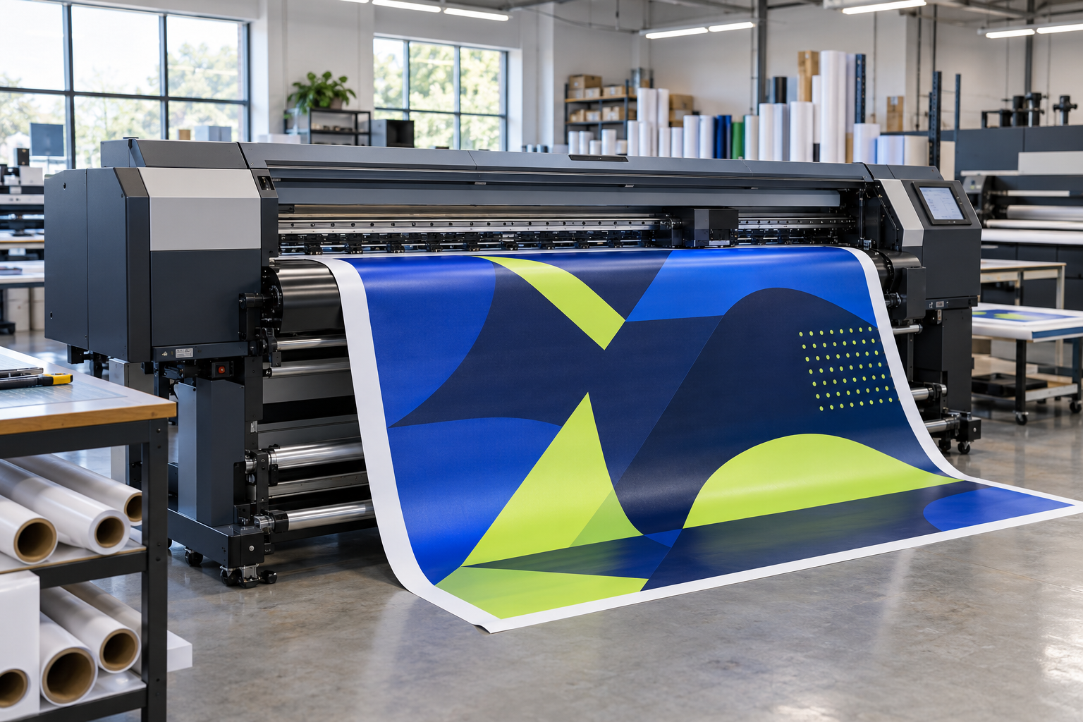 Representative large-format printing production capability