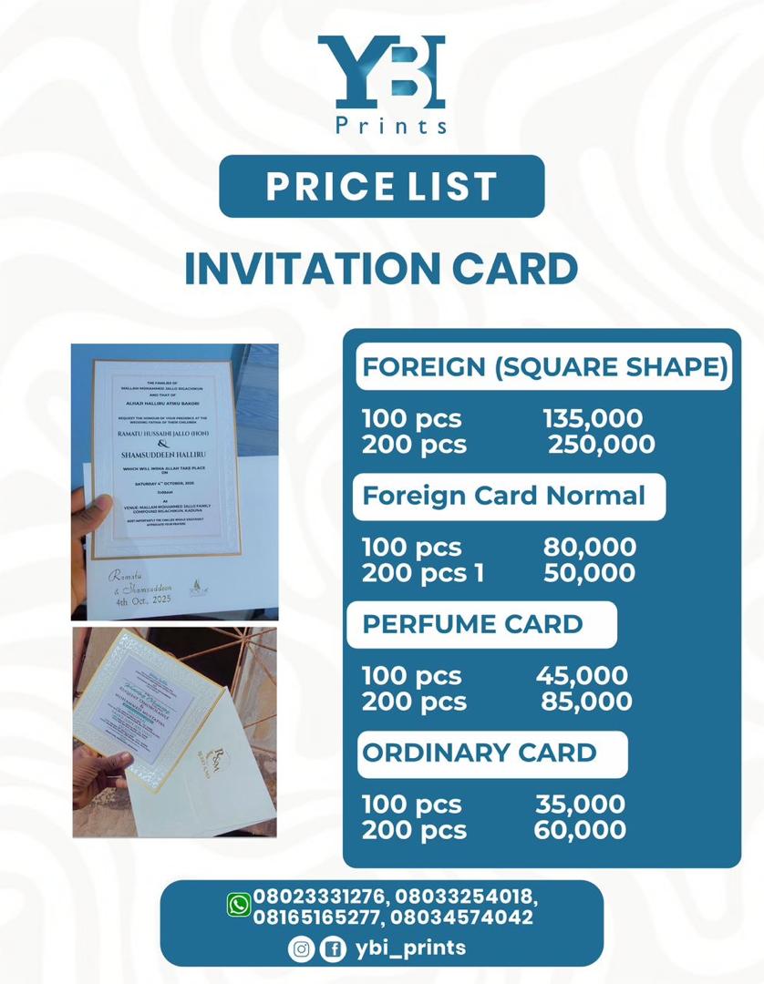 Invitation cards