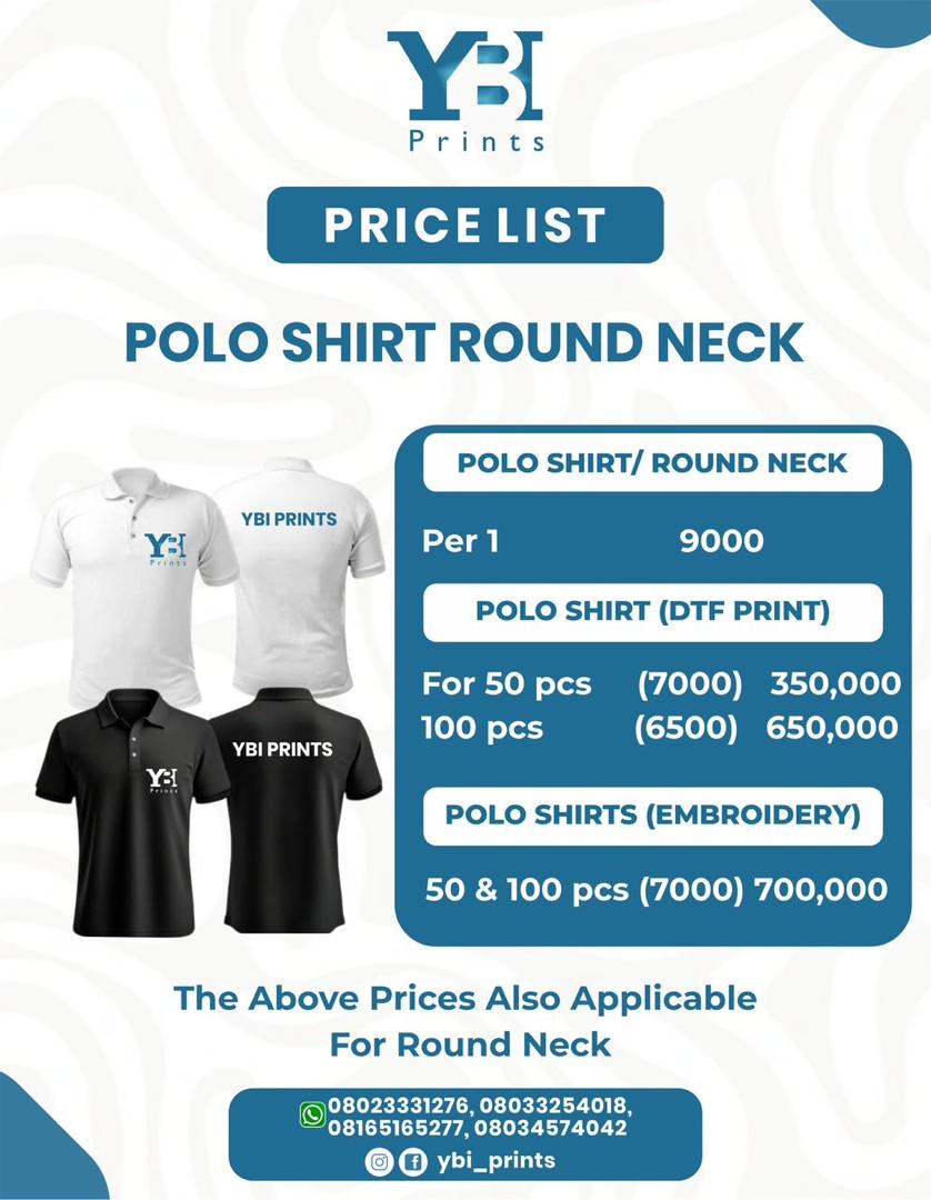 Polo & round-neck shirts