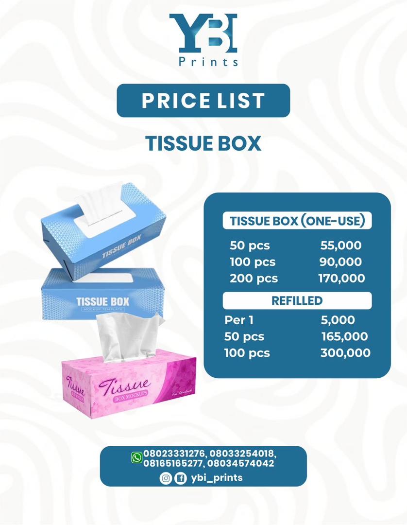 Tissue boxes