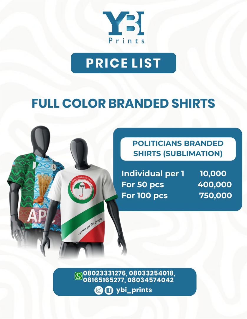Full-colour branded shirts