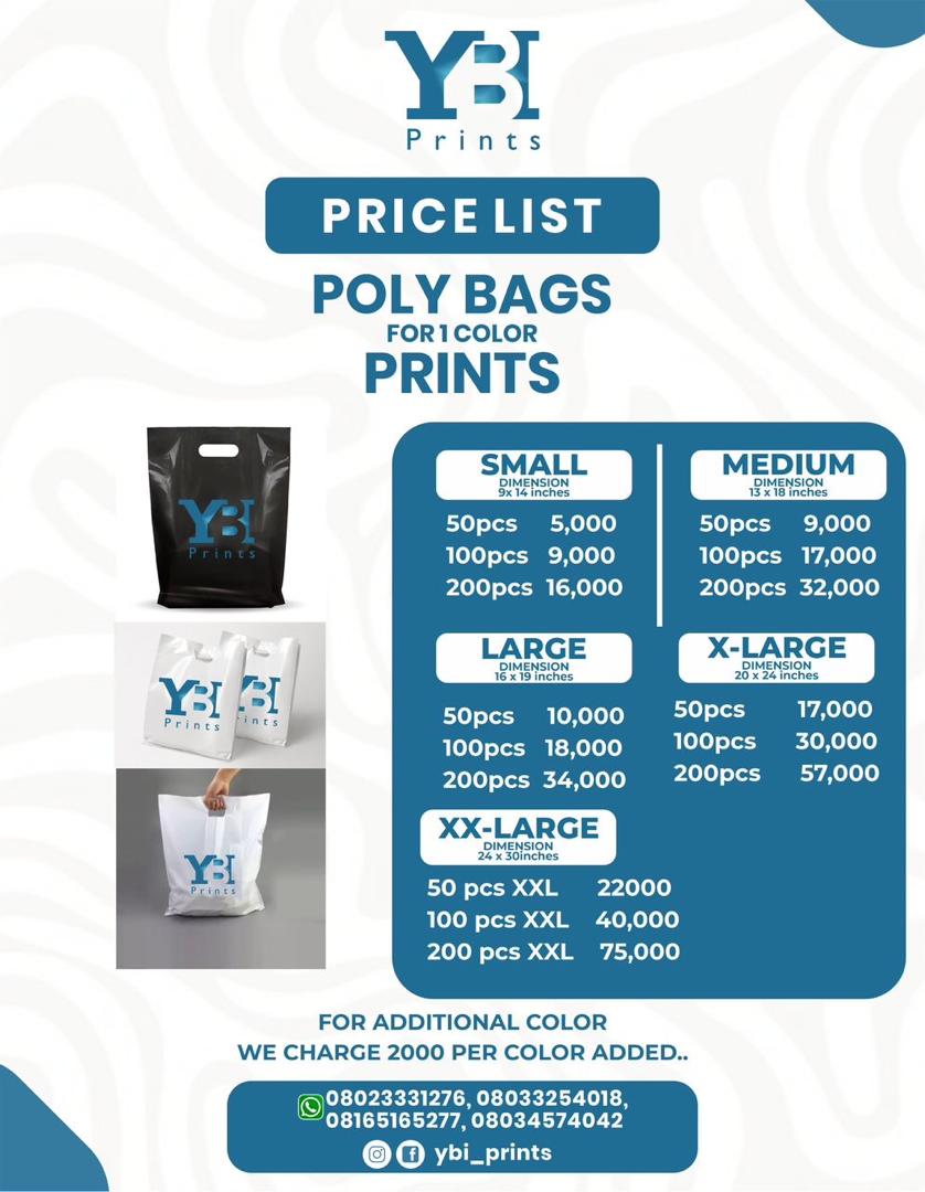 Poly bags